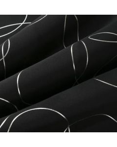 ドレープカーテン・ローレル ブラック